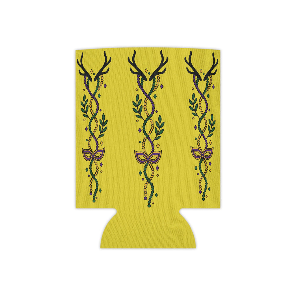 Can Cooler — Off Grid Outfitters Mardi Gras Deer Mask Can Koozie